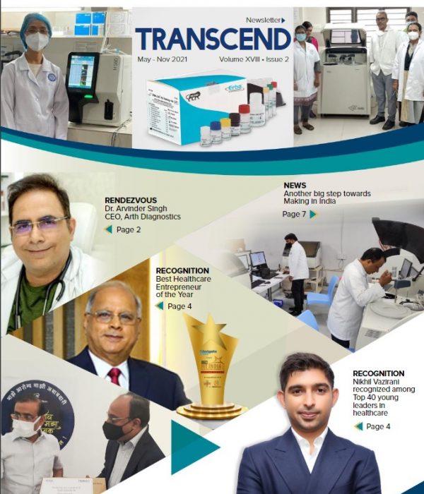Dr. Arvinder Trascend Magazine Cover Pagge