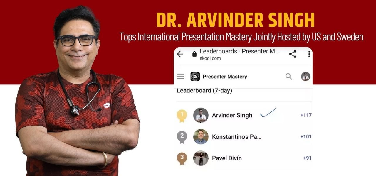 Dr. Arvinder Singh Tops International Presentation Mastery