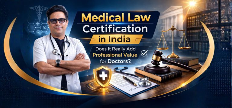 Medical Law Certification in India explained by Dr. Arvinder Singh for doctors and healthcare professionals