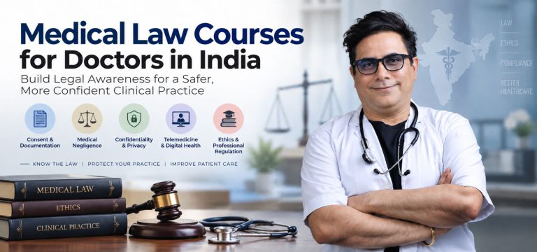 Medical law courses for doctors in India featuring Dr Arvinder Singh